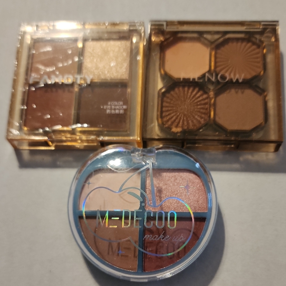 Peach & Brown Eyeshadow Quad - Warm Neutral Palette